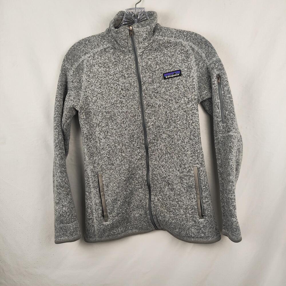 Patagonia Jacket Womens XS Gray Fleece Full Zip Pockets Better Sweater Outdoor